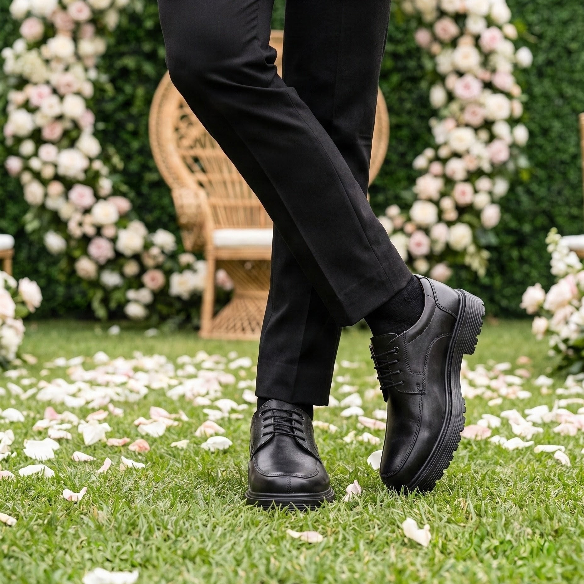 "Elite Step" - Chaussure Derby pour Homme en Cuir Véritable vue 1 - BLISS