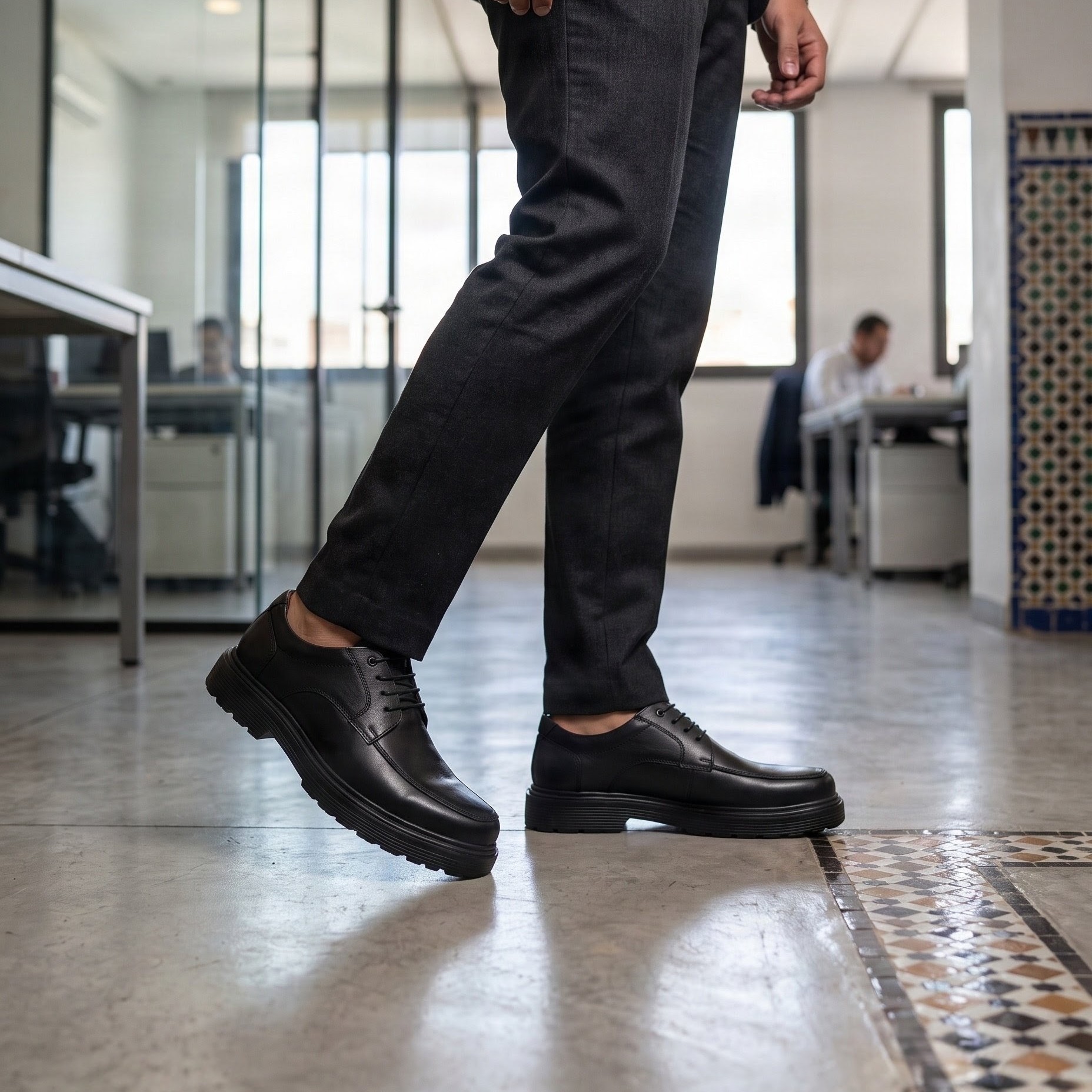 "Elite Step" - Chaussure Derby pour Homme en Cuir Véritable vue 5 - BLISS