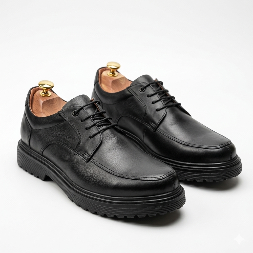 "Elite Step" - Chaussure Derby pour Homme en Cuir Véritable