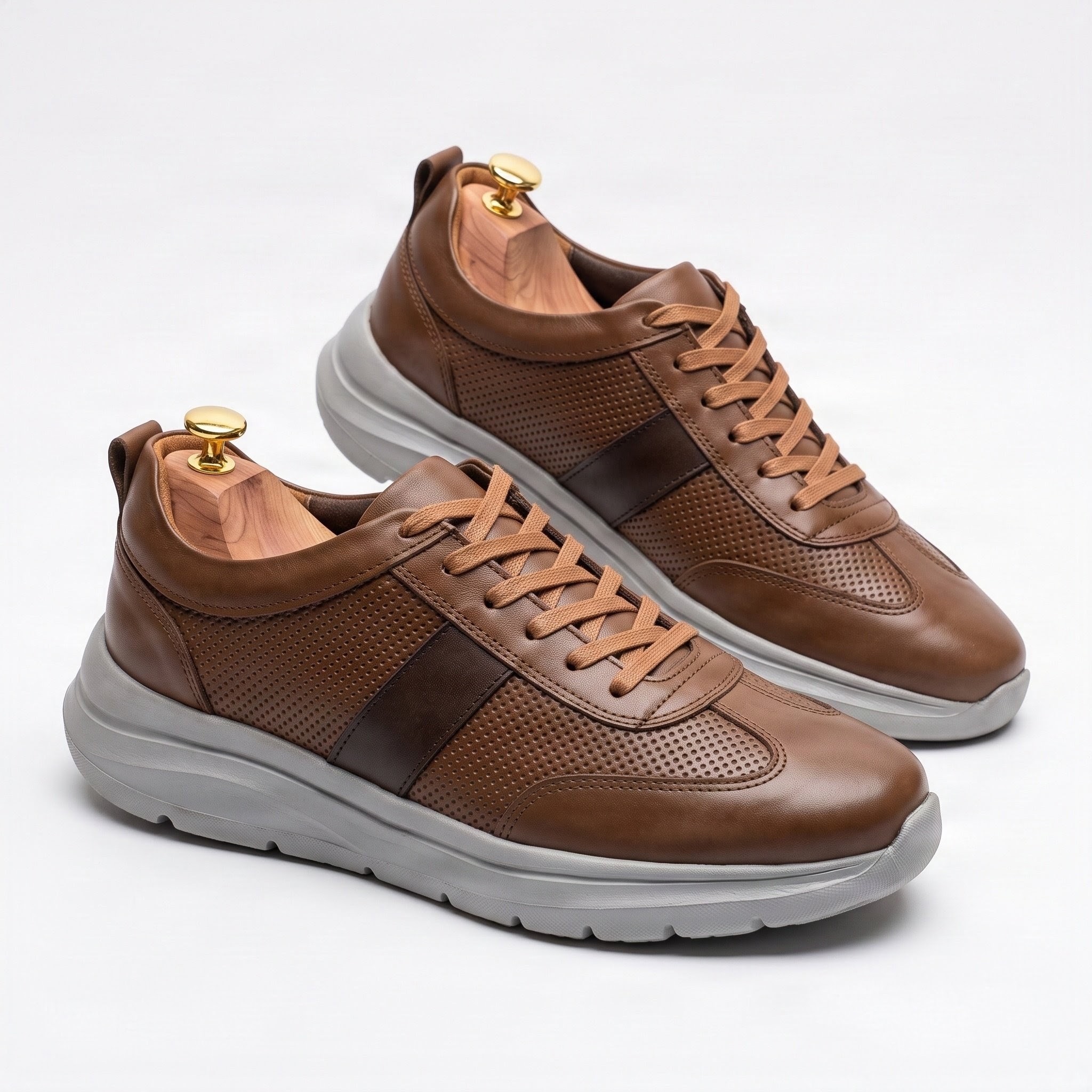 Aero Step - Sneaker Casual Homme en Cuir Véritable
