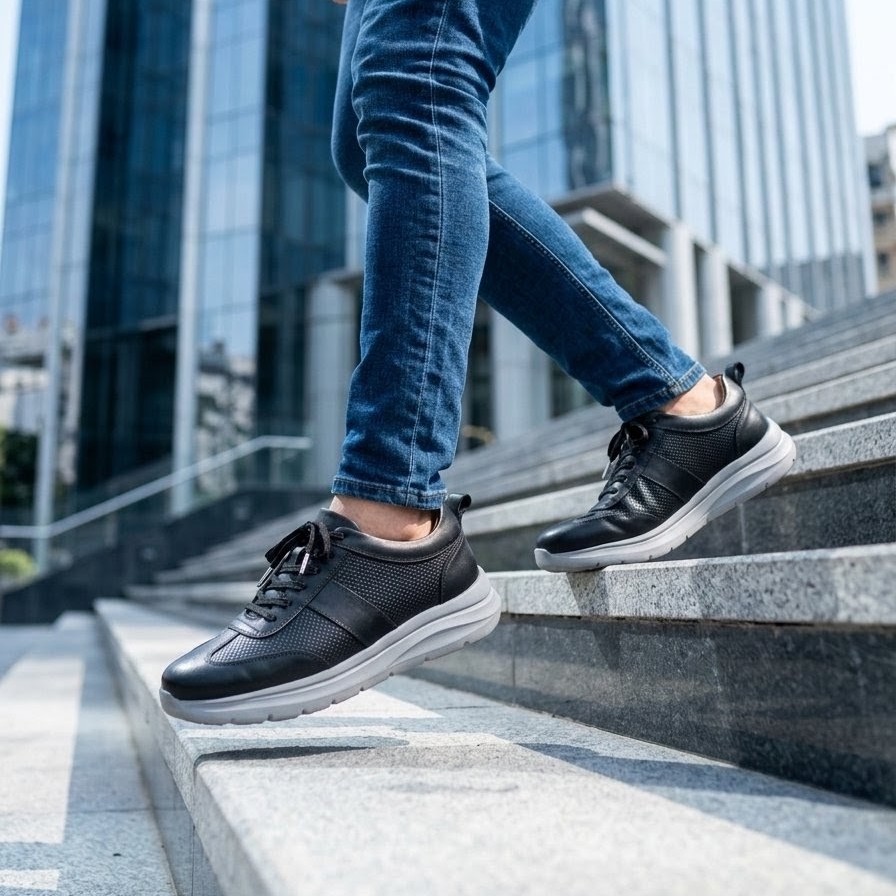 Aero Step - Sneaker Casual Homme en Cuir Véritable vue 5 - BLISS